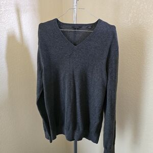 Guess  Dark Gray V Neck Lightweight Sweater